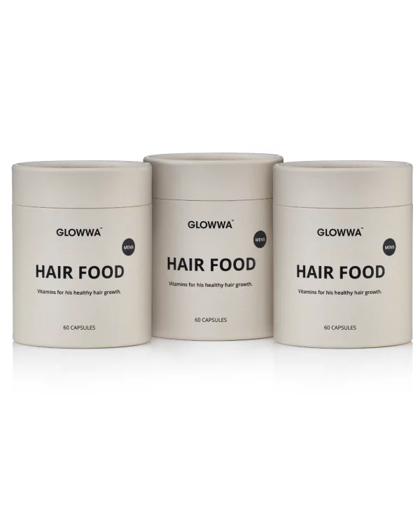 Glowwa Mens Hair Food (3 Month Supply)